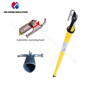 High Voltage Telescopic Fiberglass Round Triangle Electrical Hot Operating Fold Hot Stick