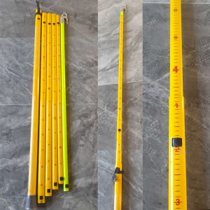 Telescopic Triangle high voltage hot stick With scale