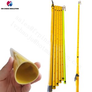 telescopic fiberglass triangle electrical protection hot stick With scale telescopic fiberglass triangle electrical protection hot stick With scale