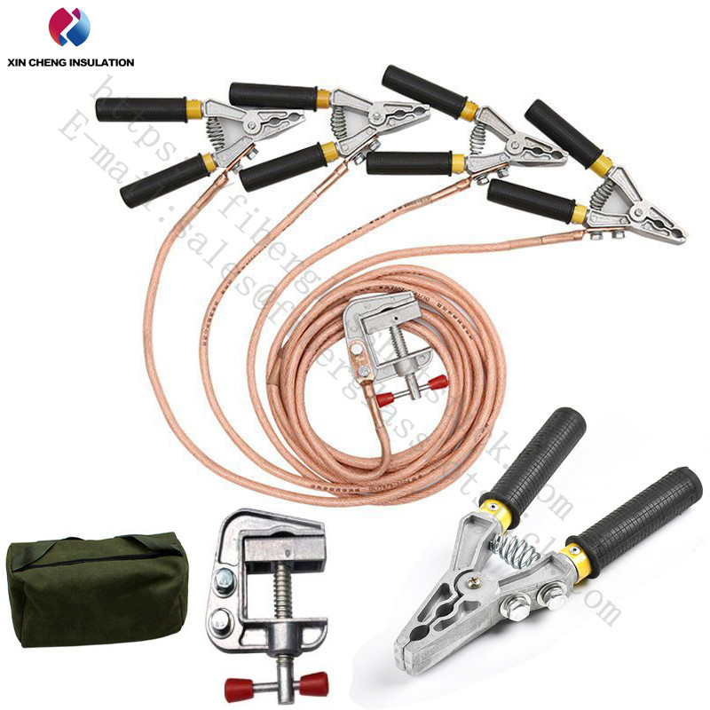Personal security grounding flexible copper wire grounding clamp SETS