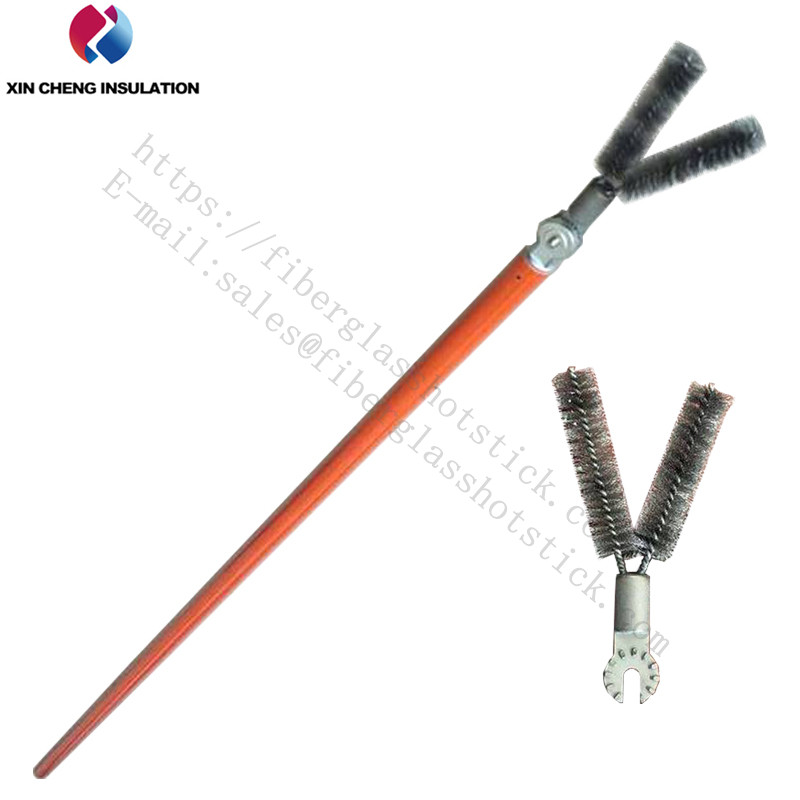 Power insulated conductor cleaning operating rod
